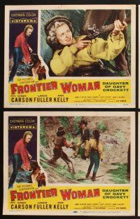 3f347 FRONTIER WOMAN 8 LCs '56 Daughter of Davy Crockett, Cindy Carson, Rance Howard!
