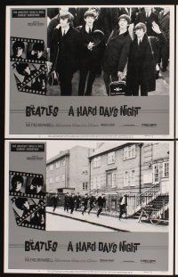 3f384 HARD DAY'S NIGHT 8 LCs R82 great images of The Beatles, rock & roll classic!