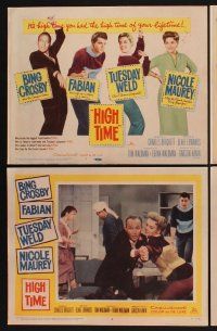 3f399 HIGH TIME 8 LCs '60 Blake Edwards directed, Bing Crosby, Fabian, sexy young Tuesday Weld!