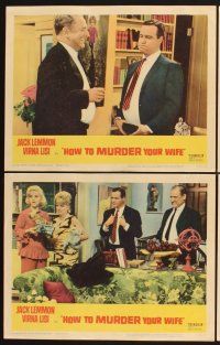 3f410 HOW TO MURDER YOUR WIFE 8 LCs '65 Jack Lemmon, Virna Lisi, the most sadistic comedy!