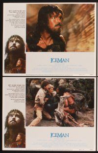 3f419 ICEMAN 8 LCs '84 Fred Schepisi, John Lone is an unfrozen 40,000 year-old neanderthal caveman!