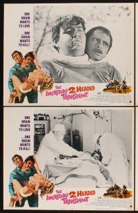 3f425 INCREDIBLE 2 HEADED TRANSPLANT 8 LCs '71 Bruce Dern, one wants to love & other wants to kill!