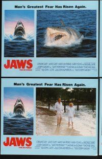 3f441 JAWS: THE REVENGE 8 LCs '87 Lorraine Gary, Mario Van Peebles, Michael Caine!