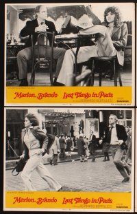 3f474 LAST TANGO IN PARIS 8 int'l LCs '73 Marlon Brando, Maria Schneider, Bernardo Bertolucci