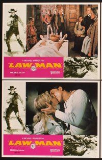3f476 LAWMAN 8 LCs '71 Burt Lancaster, Robert Ryan, Lee J. Cobb, directed by Michael Winner!