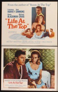 3f480 LIFE AT THE TOP 8 LCs '66 Laurence Harvey with sexy Jean Simmons & Honor Blackman!
