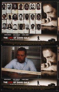 3f481 LIFE OF DAVID GALE 8 LCs '03 Kevin Spacey, Kate Winslet, Laura Linney, Gabriel Mann!