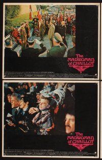 3f499 MADWOMAN OF CHAILLOT 8 LCs '69 Katharine Hepburn, Charles Boyer, Claude Dauphin!