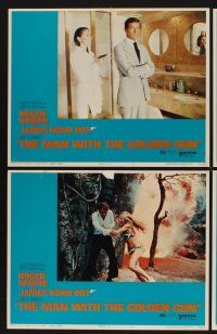 3f887 MAN WITH THE GOLDEN GUN 7 LCs '74 Roger Moore as James Bond, Christopher Lee, Maud Adams!