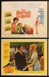 3f509 MARRIAGE-GO-ROUND 8 LCs '60 Julie Newmar wants to borrow Susan Hayward's husband James Mason!