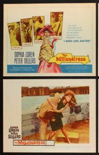 3f529 MILLIONAIRESS 8 LCs '60 sexy Sophia Loren is the richest girl in the world, Peter Sellers