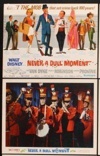3f081 NEVER A DULL MOMENT 9 LCs '68 Disney, Dick Van Dyke, Edward G. Robinson, Dorothy Provine