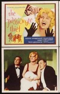 3f582 PASSIONATE THIEF 8 LCs '60s Anna Magnani, Ben Gazzara, directed by Mario Monicelli