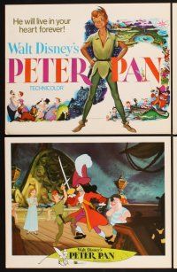 3f588 PETER PAN 8 LCs R76 Walt Disney animated cartoon fantasy classic, great art images!