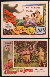 3f589 PHANTOM OF THE JUNGLE 8 LCs '55 Jon Hall & Anne Gwynne have terrifying adventures in Africa!