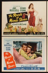 3f631 REVOLT OF MAMIE STOVER 8 LCs '56 Joan Leslie, sexy Jane Russell & Richard Egan!