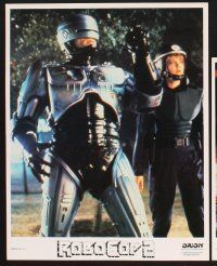 3f639 ROBOCOP 2 8 LCs '90 cyborg policeman Peter Weller, Nancy Allen, sci-fi sequel!