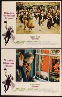 3f659 SCROOGE 8 LCs '71 Albert Finney as Ebenezer Scrooge, classic Charles Dickens story!
