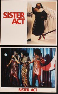 3f686 SISTER ACT 8 LCs '92 Maggie Smith, Harvey Keitel, Whoopi Goldberg as a nun!