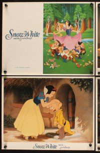 3f694 SNOW WHITE & THE SEVEN DWARFS 8 LCs R87 Walt Disney animated cartoon fantasy classic!