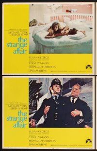 3f725 STRANGE AFFAIR 8 LCs '68 cool images of Michael York & sexy Susan George!