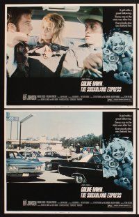 3f733 SUGARLAND EXPRESS 8 LCs '74 Steven Spielberg, every cop in the state is after Goldie Hawn!
