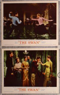 3f932 SWAN 4 LCs '56 wonderful close up of beautiful Grace Kelly w/Alec Guinness!