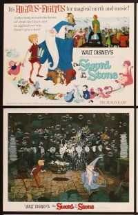 3f099 SWORD IN THE STONE 9 LCs '64 Disney's cartoon story of young King Arthur & Merlin the Wizard!