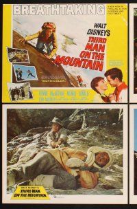 3f768 THIRD MAN ON THE MOUNTAIN 8 LCs '59 James MacArthur climbing mountain, Michael Rennie!