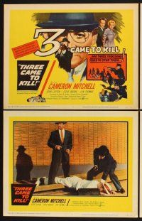 3f771 THREE CAME TO KILL 8 LCs '60 Cameron Mitchell, John Lupton, cool spy action images!