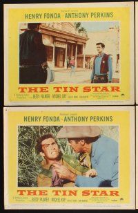 3f780 TIN STAR 8 LCs '57 cowboys Henry Fonda & Anthony Perkins in western action!