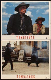 3f782 TOMBSTONE 8 LCs '93 Kurt Russell as Wyatt Earp, Val Kilmer as Doc Holliday!