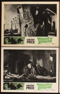 3f788 TOWER OF LONDON 8 LCs '62 Vincent Price, Roger Corman horror, do you have the courage?