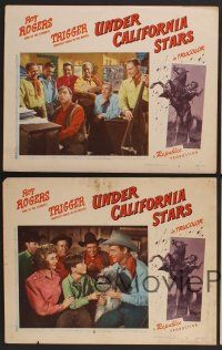 3f912 UNDER CALIFORNIA STARS 6 LCs '48 Roy Rogers & Trigger, Jane Frazee, Andy Devine!