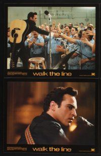 3f826 WALK THE LINE 8 LCs '05 Joaquin Phoenix as Johnny Cash, Reese Witherspoon as June Carter!