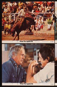 3f844 WHEN THE LEGENDS DIE 8 LCs '72 Richard Widmark, first Frederic Forrest!
