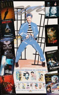 3g007 LOT OF 35 UNFOLDED VIDEO ONE-SHEETS '75 - '94 Elvis, 64th Annual Academy Awards & more!