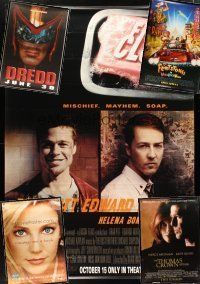 3g009 LOT OF 11 UNFOLDED DS BUS STOP POSTERS '92 - '00 Fight Club, Melrose Place & more!