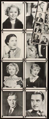 3g027 LOT OF 16 1936 FAN PHOTOS '36 the top stars of that year from many studios!