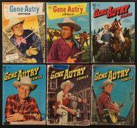 3g032 LOT OF 6 GENE AUTRY COMIC BOOKS '48 - '51 great images of the cowboy star & his horse!