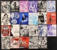 3g037 LOT OF 30 EDDIE CONSTANTINE DANISH PROGRAMS '54 - '66 lots of great different artwork!