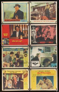 3g015 LOT OF 100 LOBBY CARDS '50 - '89 Strange Bedfellows, Wicked Go To Hell & many more!