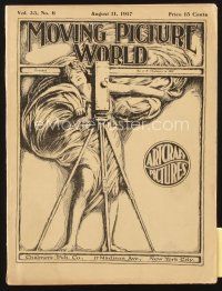 3g059 MOVING PICTURE WORLD exhibitor magazine August 11, 1917 Theda Bara's Cleopatra, Arbuckle