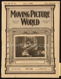 3g057 MOVING PICTURE WORLD exhibitor magazine June 3, 1916 two Chaplin ads + Sherlock Holmes!