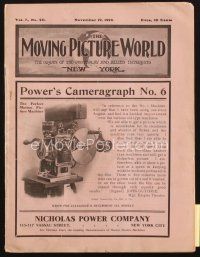 3g050 MOVING PICTURE WORLD exhibitor magazine Nov 12, 1910 Thanhouser & other 100 year-old studios!