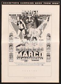 3g191 MARCO THE MAGNIFICENT pressbook '66 Orson Welles, Anthony Quinn, star-studded adventure!