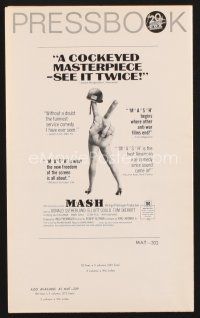 3g193 MASH pressbook '70 Elliott Gould, Korean War classic directed by Robert Altman!