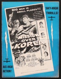 3g203 MISSION OVER KOREA pressbook '53 John Hodak & Derek are seeing eye dogs of the artillery!