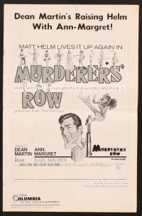 3g207 MURDERERS' ROW pressbook '66 art of spy Dean Martin as Matt Helm & sexy Ann-Margret!