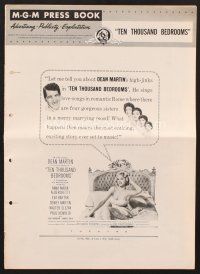 3g251 TEN THOUSAND BEDROOMS pressbook '57 Dean Martin & sexy Anna Maria Alberghetti in bed!